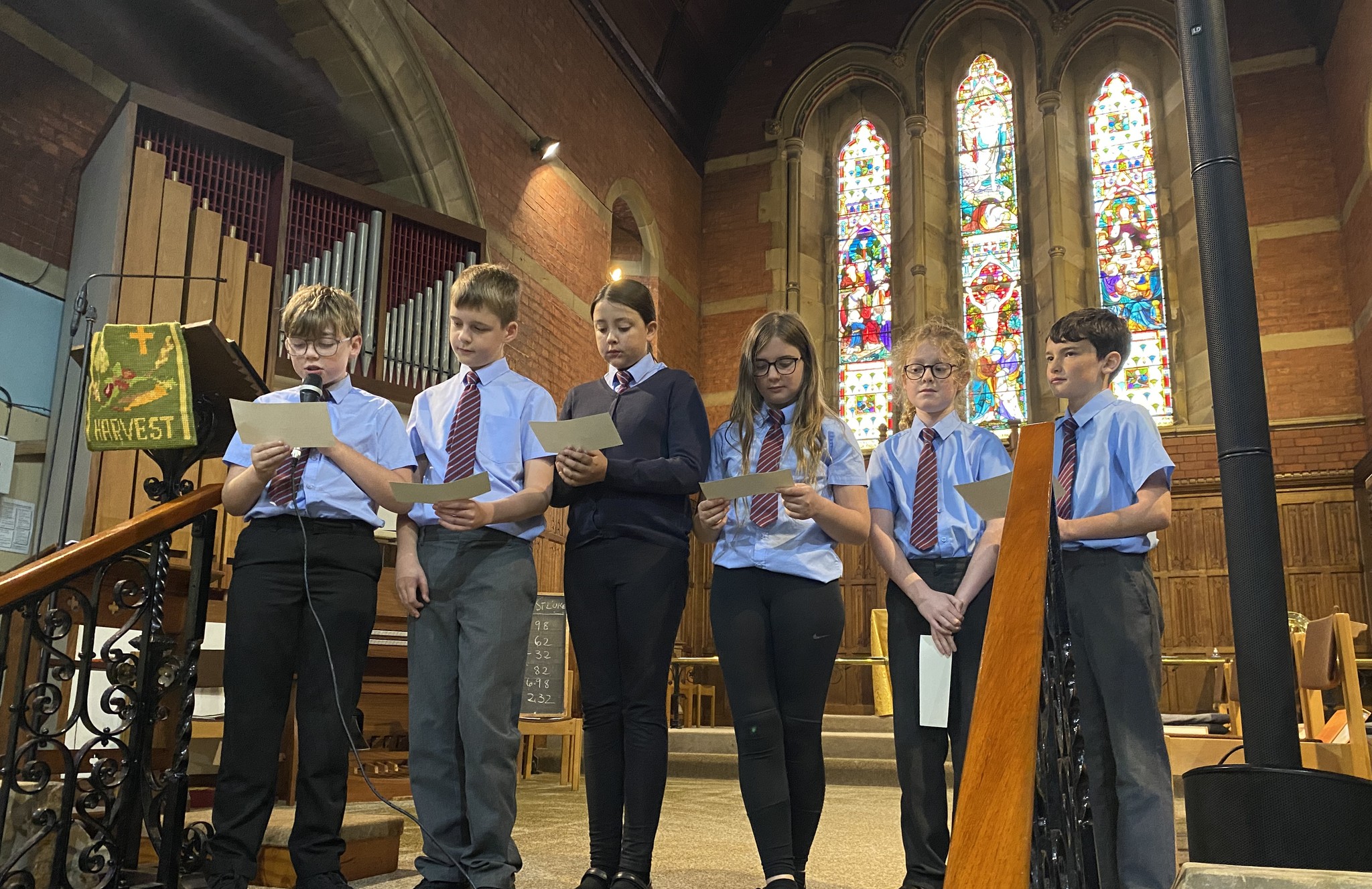 Errington Primary School celebrates harvest at St Mark’s Church